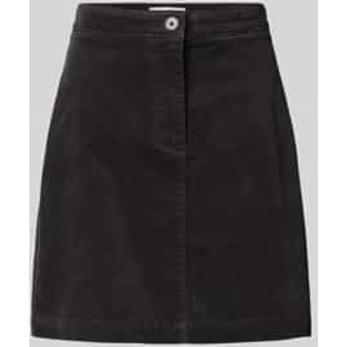 Licht uitlopend mini-rok van katoenmix