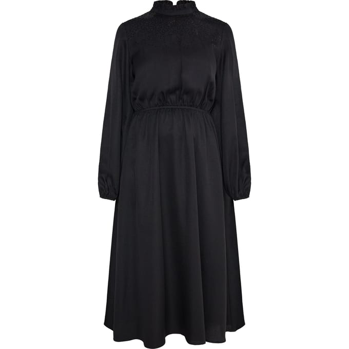 usha midi-jurk Dames zwart