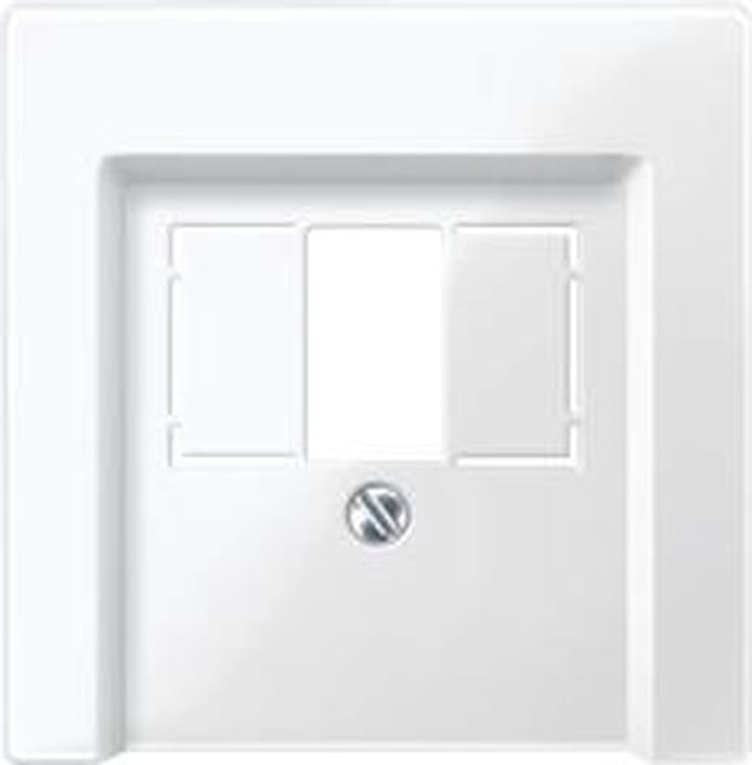 Schneider Electric Merten System M Centraalplaat voor TAE Telefoonaansluiting - Actief Wit
