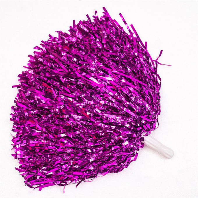 Cheerleading Pompons Herbruikbaar Effen Kleur Flits Effect Plastic Cheerleading Pompons Bal voor Basketbal blue