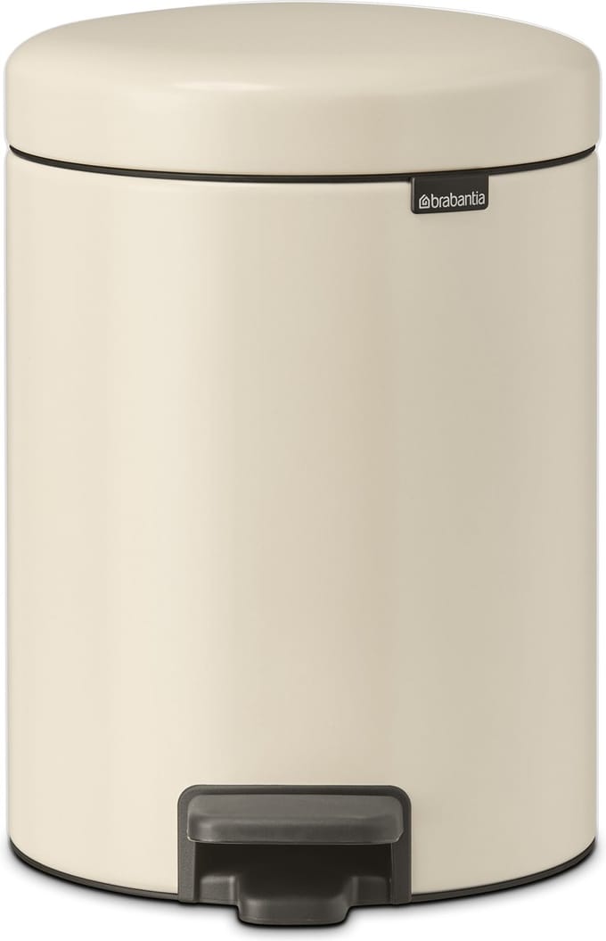 Brabantia Pedaalemmer Newicon - Staal - Soft Beige - 26.3x21.7x30.2cm - 5l