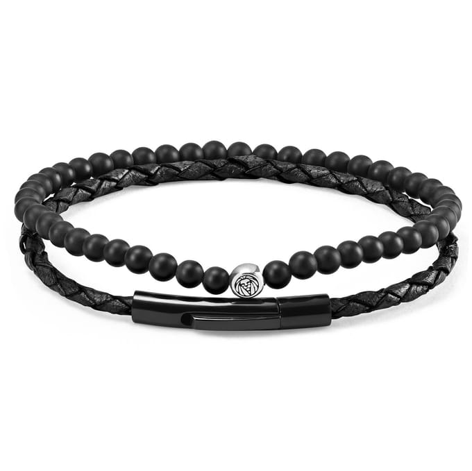 Zwarte 925 William Armband