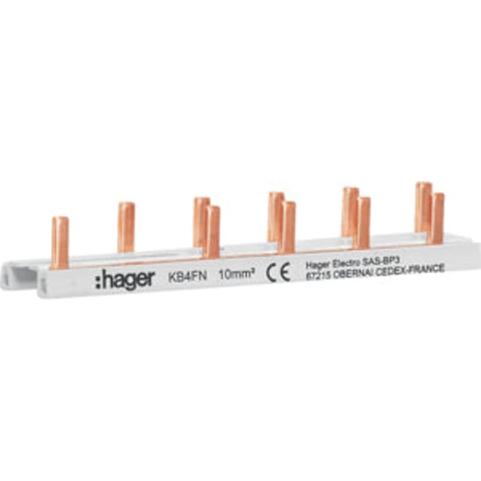 Hager VISION-aansluitrail - KB4FN - E2Z6R