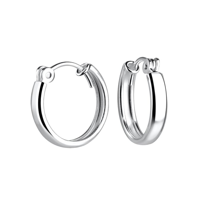 Joy|S - Zilveren oorringen 16 mm - dikte: 3 mm - klassieke sluiting