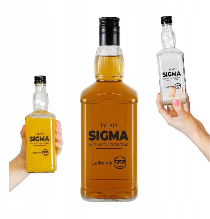 Bimberek SIGMA - Glazen Fles - 500ml - Whisky - Met Opdruk