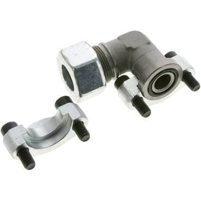 3/4'' SAE L-Flens 6000 psi Staal met 25S (M36x2) ISO 6162-2