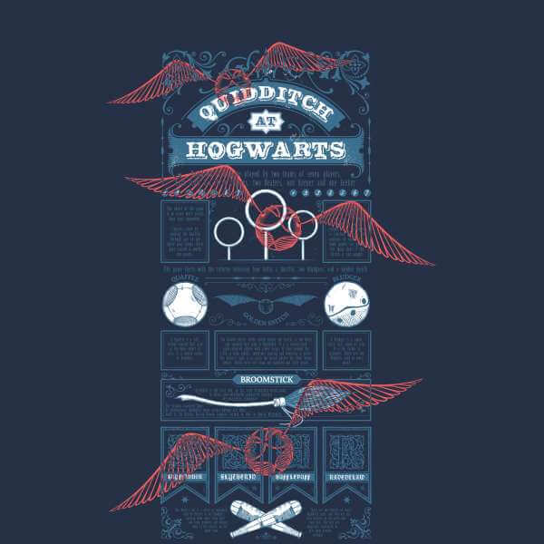 Harry Potter Quidditch At Hogwarts t-shirt - Navy - S