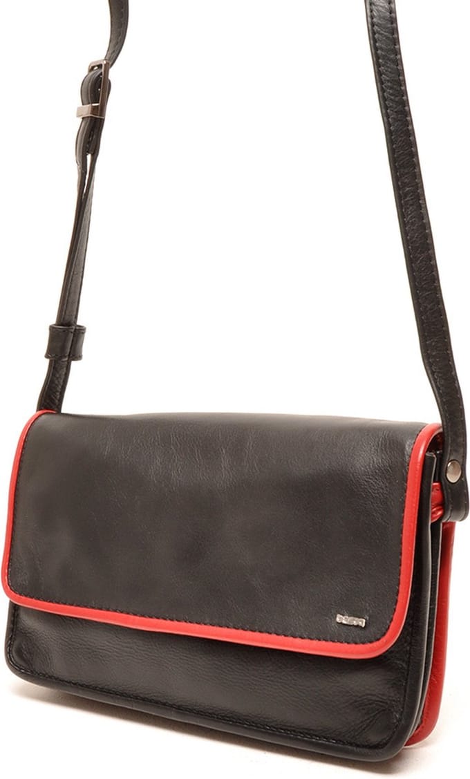 Berba | Soft | Crossbody-tas | Schoudertas | Dames | Zwart | Leer