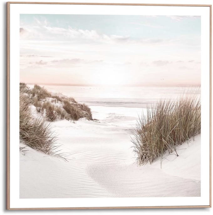 Schilderij Strand Horizon - 50 x 50 - Hout - REINDERS