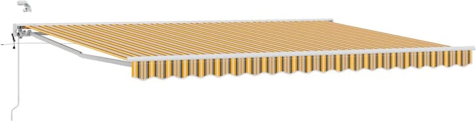 vidaXL - Elektrisch - Uitschuifbare - Zonneluifel - 4,5 - × - 3,5 - m