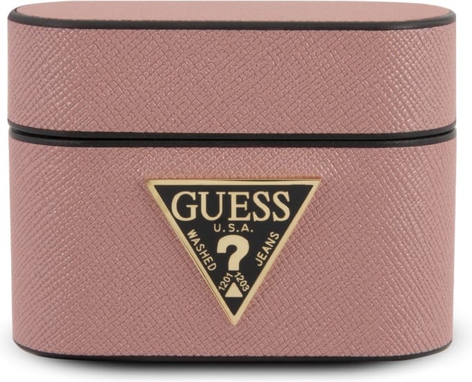 GUESS Saffiano Apple AirPods Pro Case Hoesje - Roze