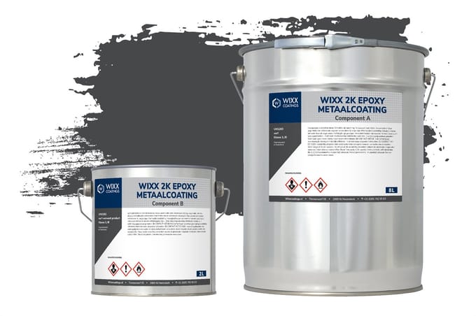 Wixx 2K Epoxy Metaalcoating - 5L - RAL 7021 | Zwartgrijs