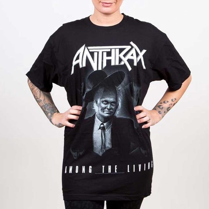 Anthrax - Among The Living Heren T-shirt - S - Zwart