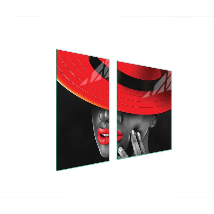 TMK ArtDeko - Snijplank - Glas - 90x52 cm - Vrouw
