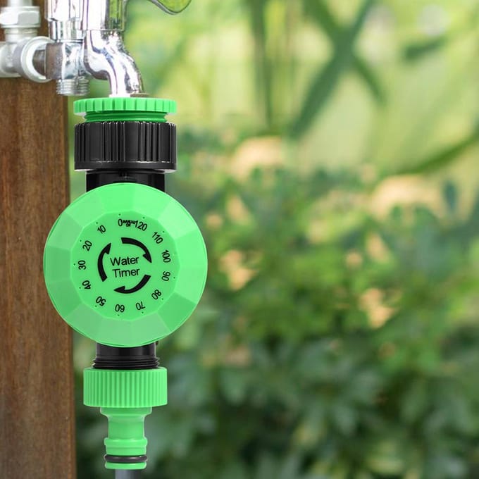 Minuterie d'arrosage pour tuyau d'arrosage extérieur de 2 à 120 minutes, contrôleur d'irrigation, arrêt automatique green