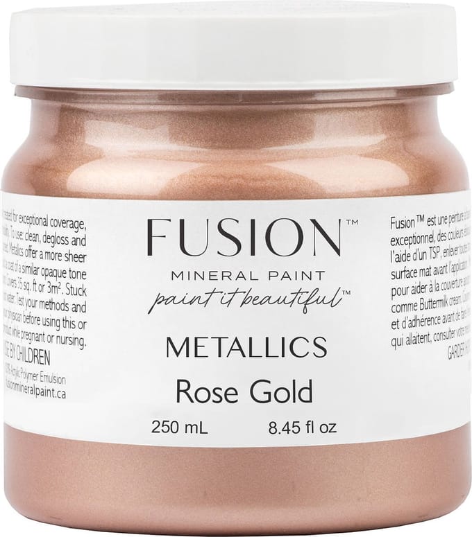 Fusion Metallic Paint - Rose Gold - Acrylverf - Rose Gold - 250 ml