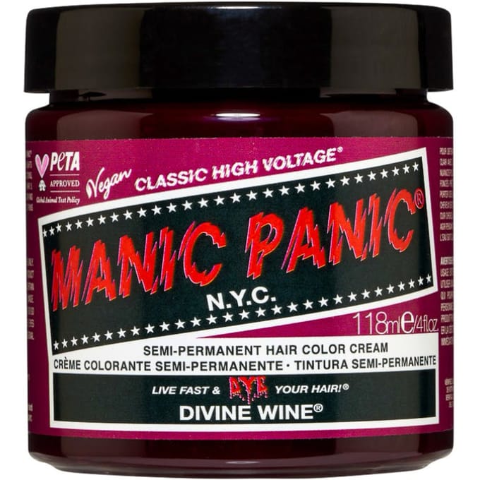 Manic Panic Semi-Permanent Hair Color Cream Divine Wine 118 ml