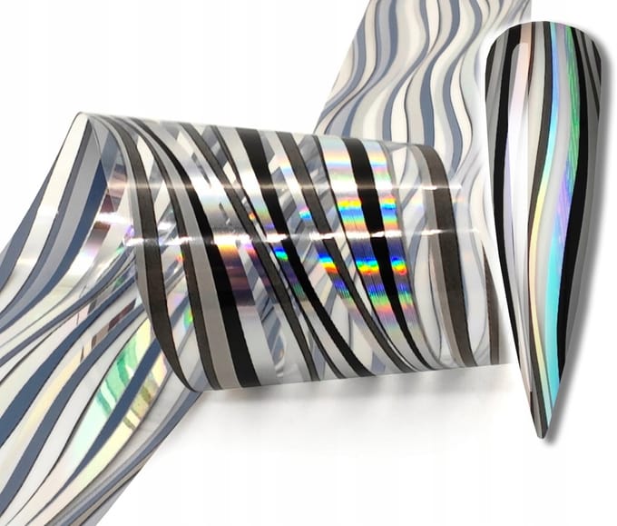 Frezarkowo - Transferfolie voor Nagels - Zebra - 100cm x 4cm