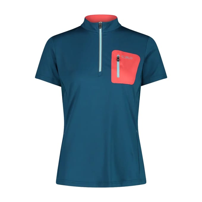 Dames-T-shirt met halve rits CMP
