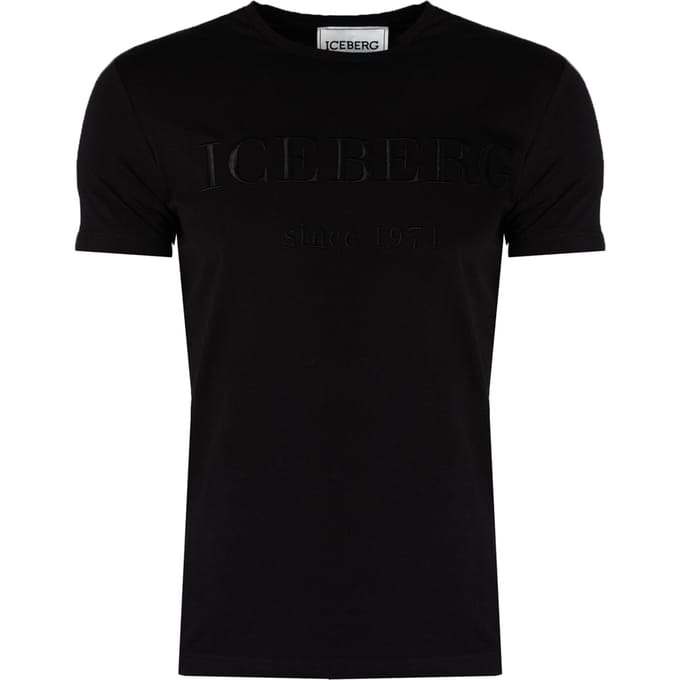 Iceberg T-Shirt C-Neck Mannen zwart