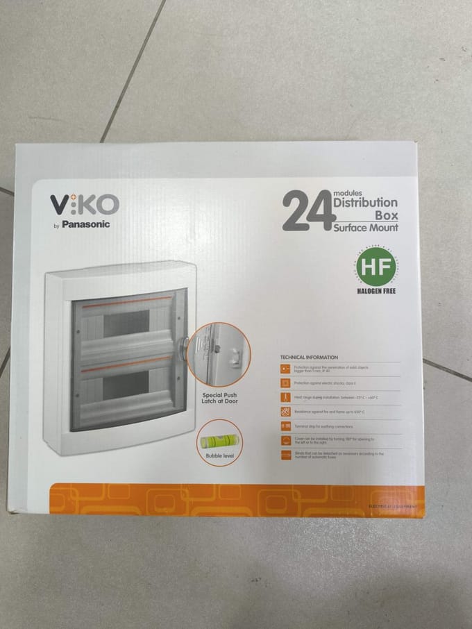 PANASONIC VIKO -VERDEELKAST-24 MODULES OPBOUWMONTAGE-WIT