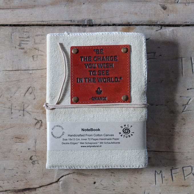 Dagboek met handgemaakt papier