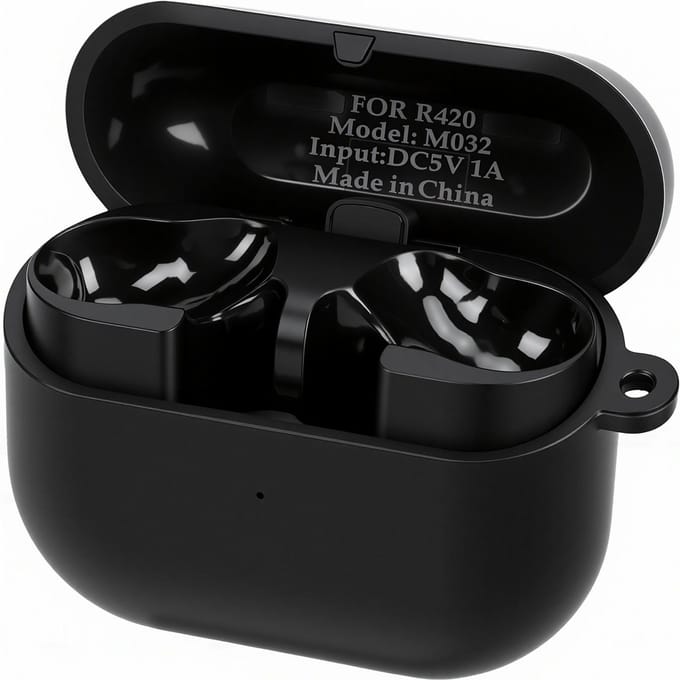 Vervangende Oplaadcase voor Galaxy Buds 3 FE Draadloze Oordopjes Oplader Case met LED Indicator USB C Kabel Zwart zwart