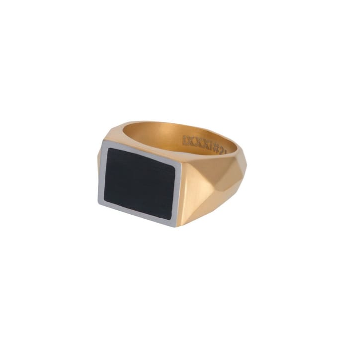 iXXXi Men-Audi-Goudkleurig Mat-Heren Ring