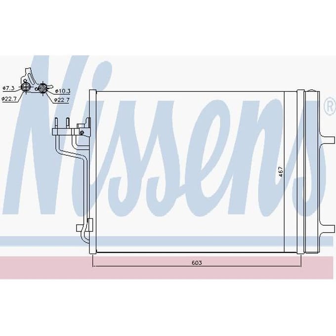 Condensator, airconditioning NISSENS 940398