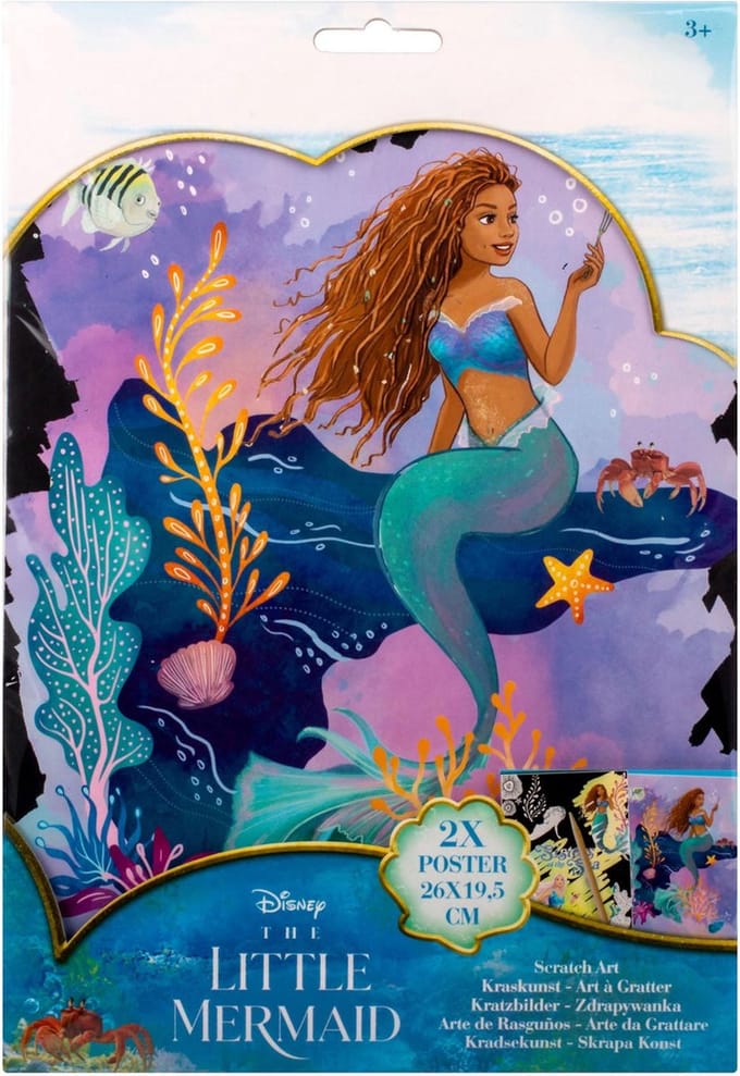 Canenco The Little Mermaid Scratch Art Posters
