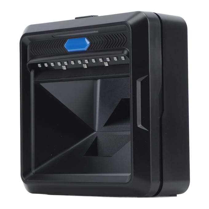 Scanner de codes-barres de bureau Haute vitesse IR Détection automatique Scanner de codes 1D 2D QR pour Magasin Supermarché black