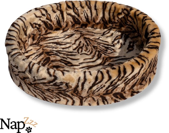 NapZZZ Hondenmand Bont Tijgerprint 85x73x21 cm No 5