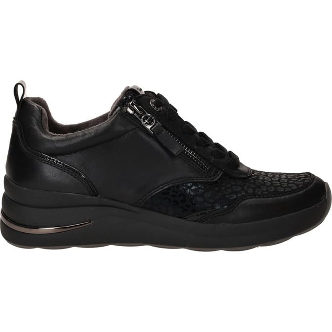 Tamaris Wide Fit - Veterschoenen Laag Zwart 38