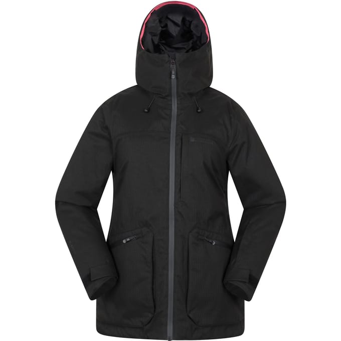 Mountain Warehouse Dames Verbier Textured Waterdichte Skijas (Zwart)
