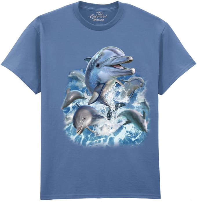 Dolfijnen Dolphin Jump The Coloured House T-shirt M