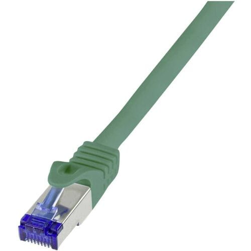 LogiLink C6A115S RJ45 USB-kabel CAT 6A S/FTP 20.00 m Groen 1 stuk(s)