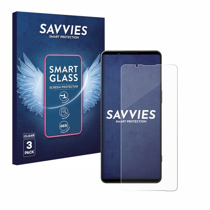 3 Stuks Savvies Screenprotector - geschikt voor Sony Xperia 1 VI - beschermfolie glas transparant