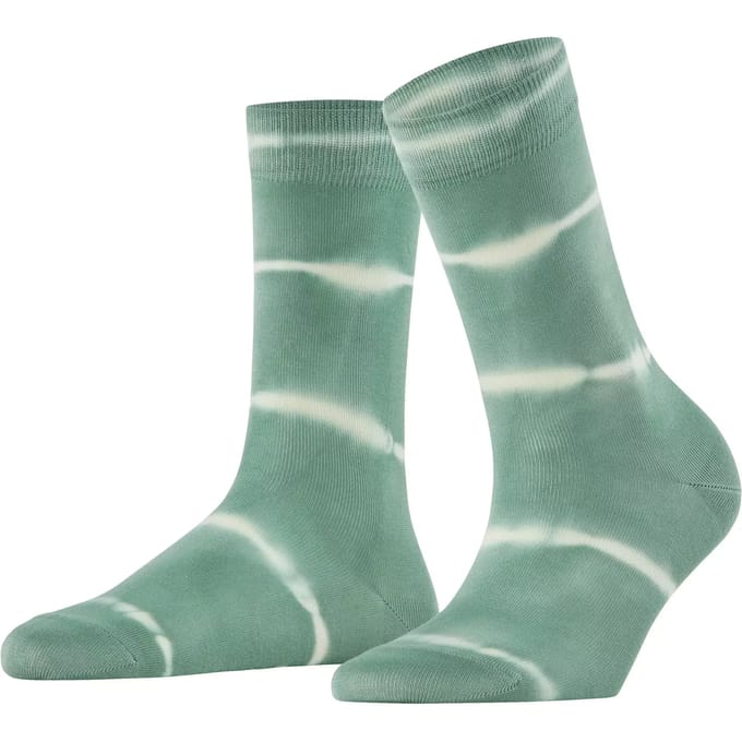 FALKE Wave Bond gedessineerd katoen Sokken dames groen - maat 35-38