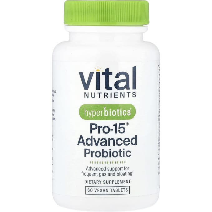 Vital Nutrients, Hyperbiotics®, PRO-15® Geavanceerd Probioticum, 60 Vegan Tabletten