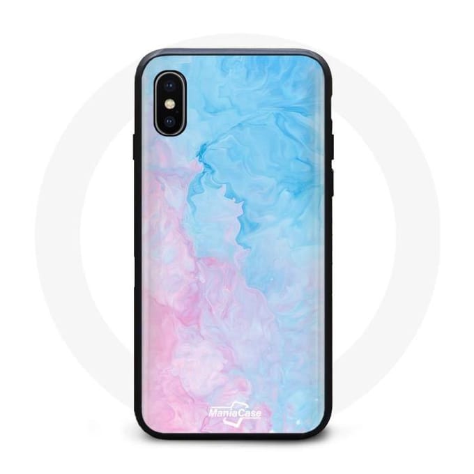 Iphone XS max hoesje Wallpaper Safari roze blauw