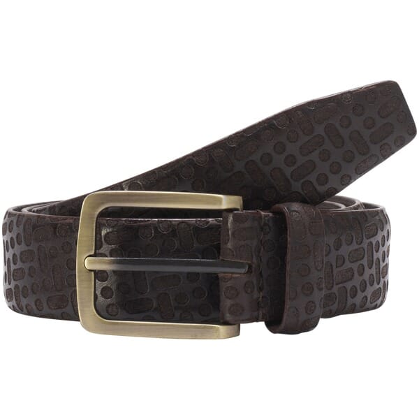 Leren riem CASBIO donkerbruin