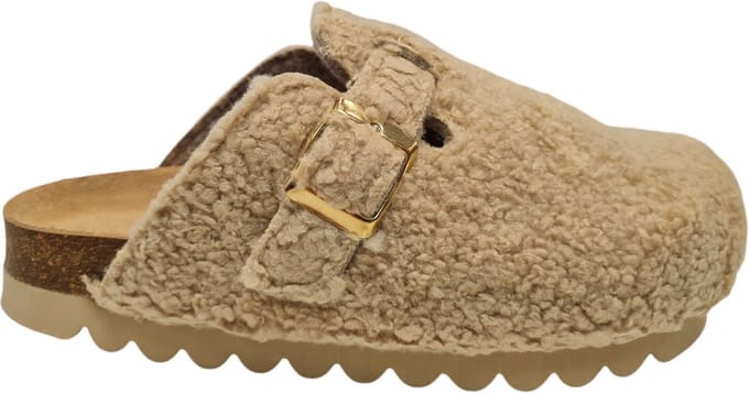 Longo 1135601 Natur * Dames Pantoffels - Beige - 37