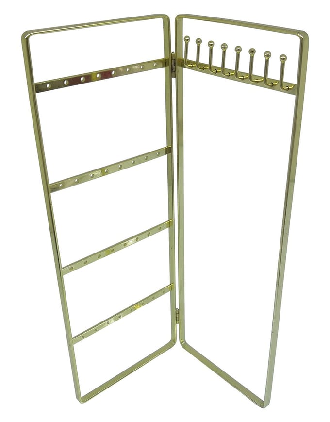 Sieradenhouder - Display - Metaal - 28x10x10 cm - Goudkleurig
