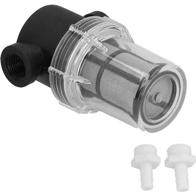 Bier Inline Filter Zeef voor Thuisbrouwen 150 Micron 80 Mesh Water- en Bierfiltering L gray