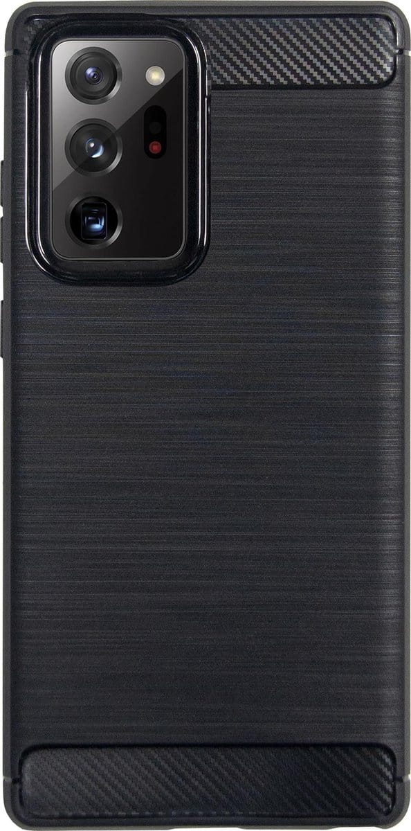 BMAX Carbon soft case hoesje geschikt voor Samsung Galaxy Note 20 Ultra - Zwart