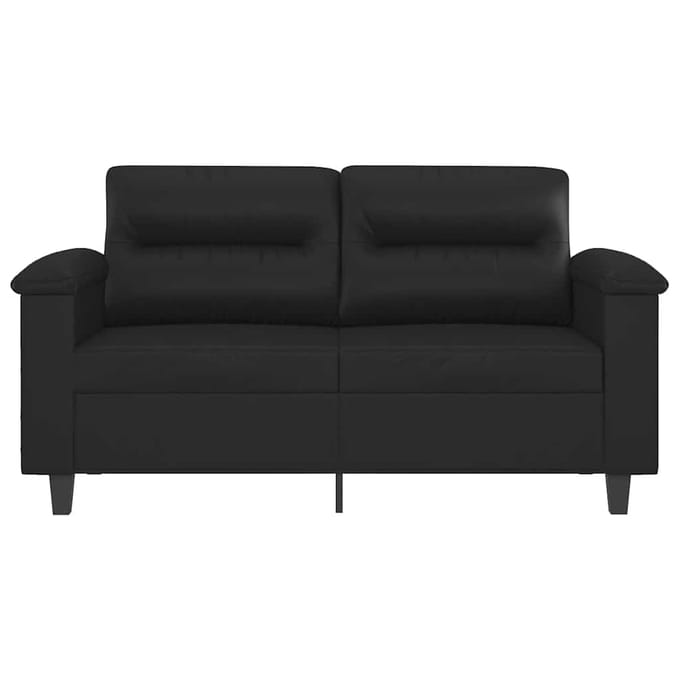 vidaXL - Tweezitsbank - 120 - cm - kunstleer - zwart