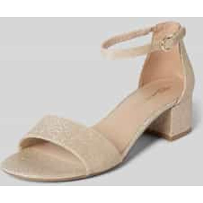 Tamaris Sandalen met hak goud Synthetisch - Dames - Maat 37