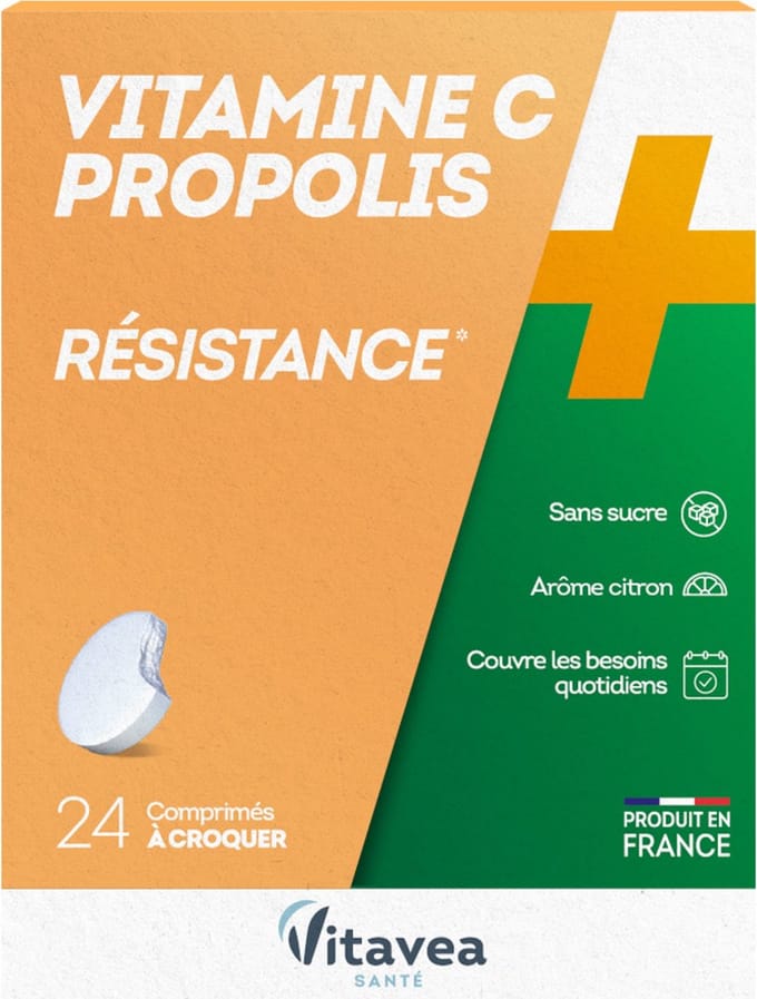 Vitavea Vitamine C Propolis 24 Kauwtabletten