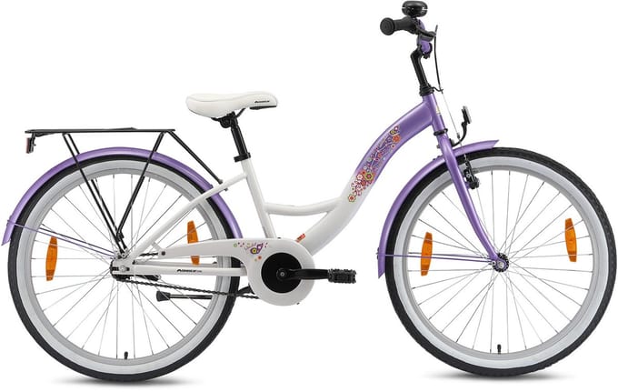 Bikestar kinderfiets Classic 24 inch lila/wit