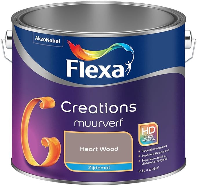 Flexa - Creations Muurverf Zijdemat - Heart Wood - Mengverf - 2,5 L